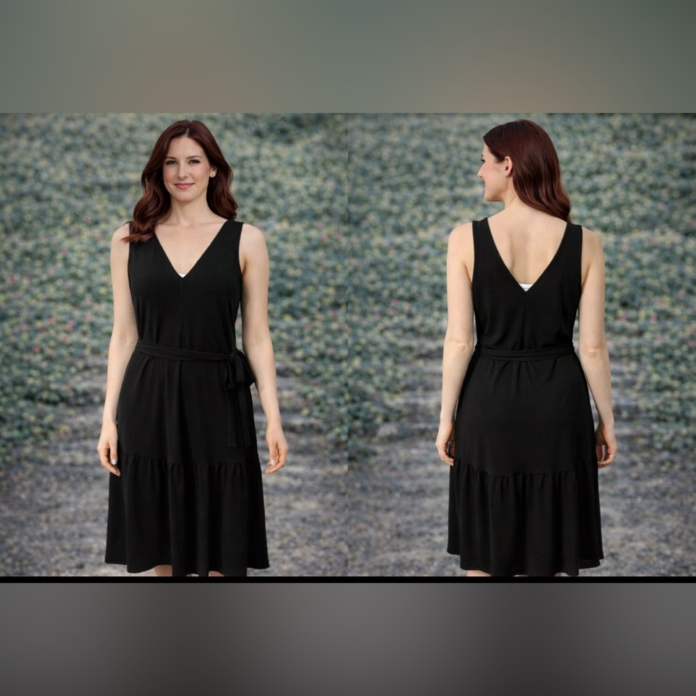 Banana Republic A Line Dress Stretch Career Church PM Petite Medium 6 8 10 NWT